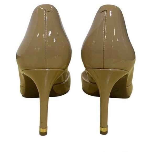Michael Kors Ashby Flex Nude Patent Leather Mid Pumps 9M - Picture 2 of 8
